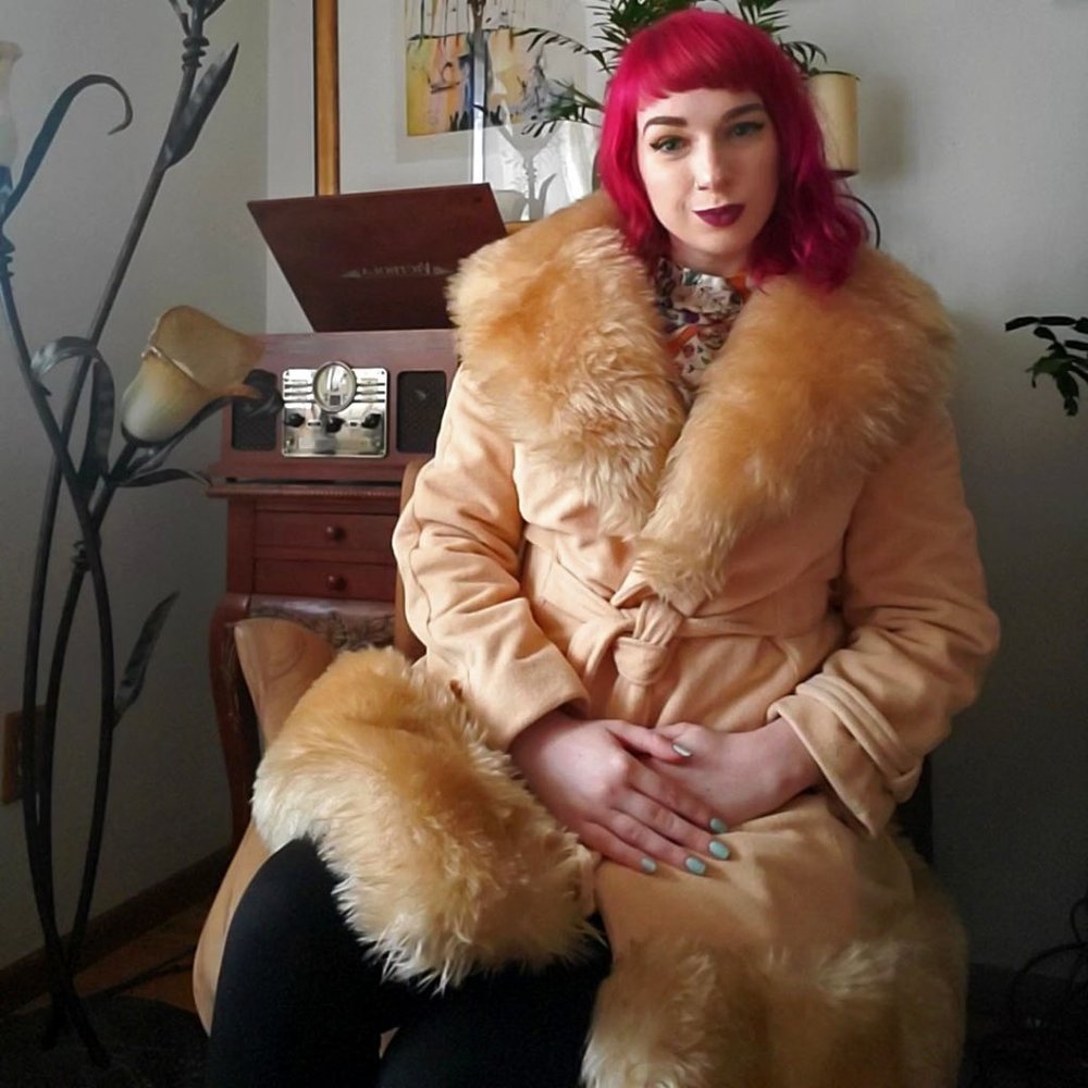 Vintage 70s Arnel Penny Lane Faux Fur Coat - Picture 2 of 5